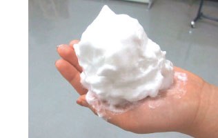 きめ細かい泡がたっぷり きめ細かい泡がたっぷり